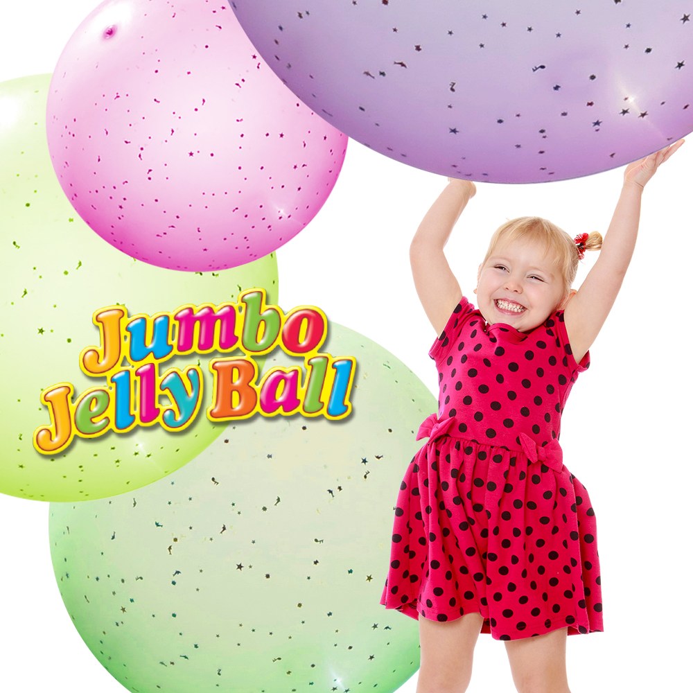 플레이네이쳐 말랑말랑 투명 젤리볼 비치볼 최대 90cm 대형 사이즈 7,000원