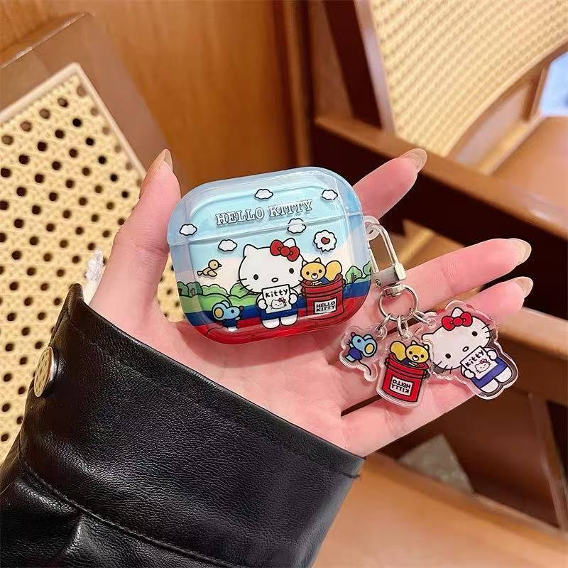 TYREUS 봄나들이 캐릭터 키티 갤럭시 버즈 3 / 3 프로 이어폰 호환 케이스 13,800원