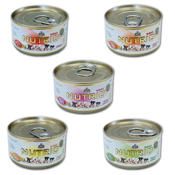 뉴트리오 강아지캔 100g X 24개 (=1박스) 통조림5종 26,000원