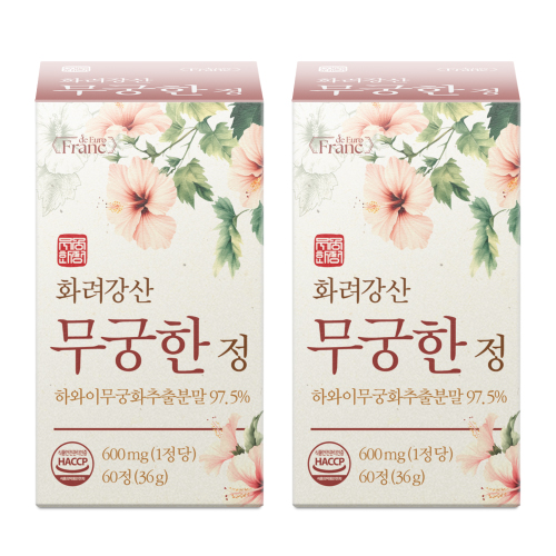 정품 화려강산 무궁한 정 [97.5%] 식약청인증 해썹, 2개, 60정 41,500원