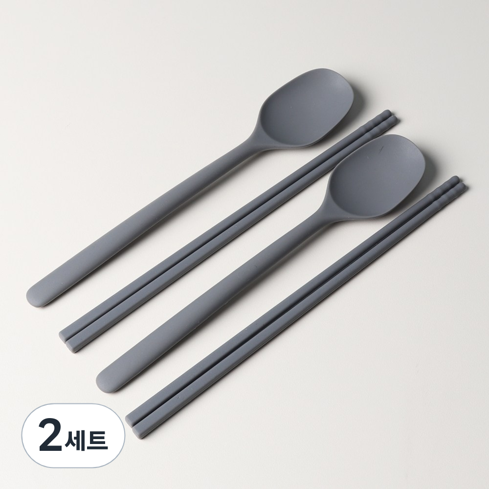 [파격사은품] 실리담 실리콘 수저 2인세트 23,000원