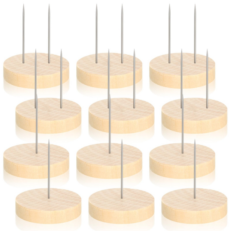 12pcs 크로 셰 뜨개질 인형 스탠드 스탠드 펠트 동물 인형 장난감 장난감 나무 기본 지원 액션 피겨 스탠드 7,220원