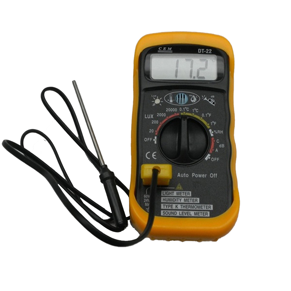 DT-22 다기능측정기 소음계 조도계 온습도계, 1개, 단일색상 85,000원