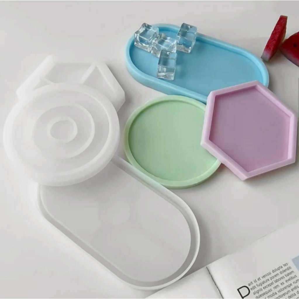 실리콘몰드 레진몰드 티코스터 컵받침대몰드 동그라미 육각형 타원형 J2 J3 J4, 육각형(J3) 6,900원