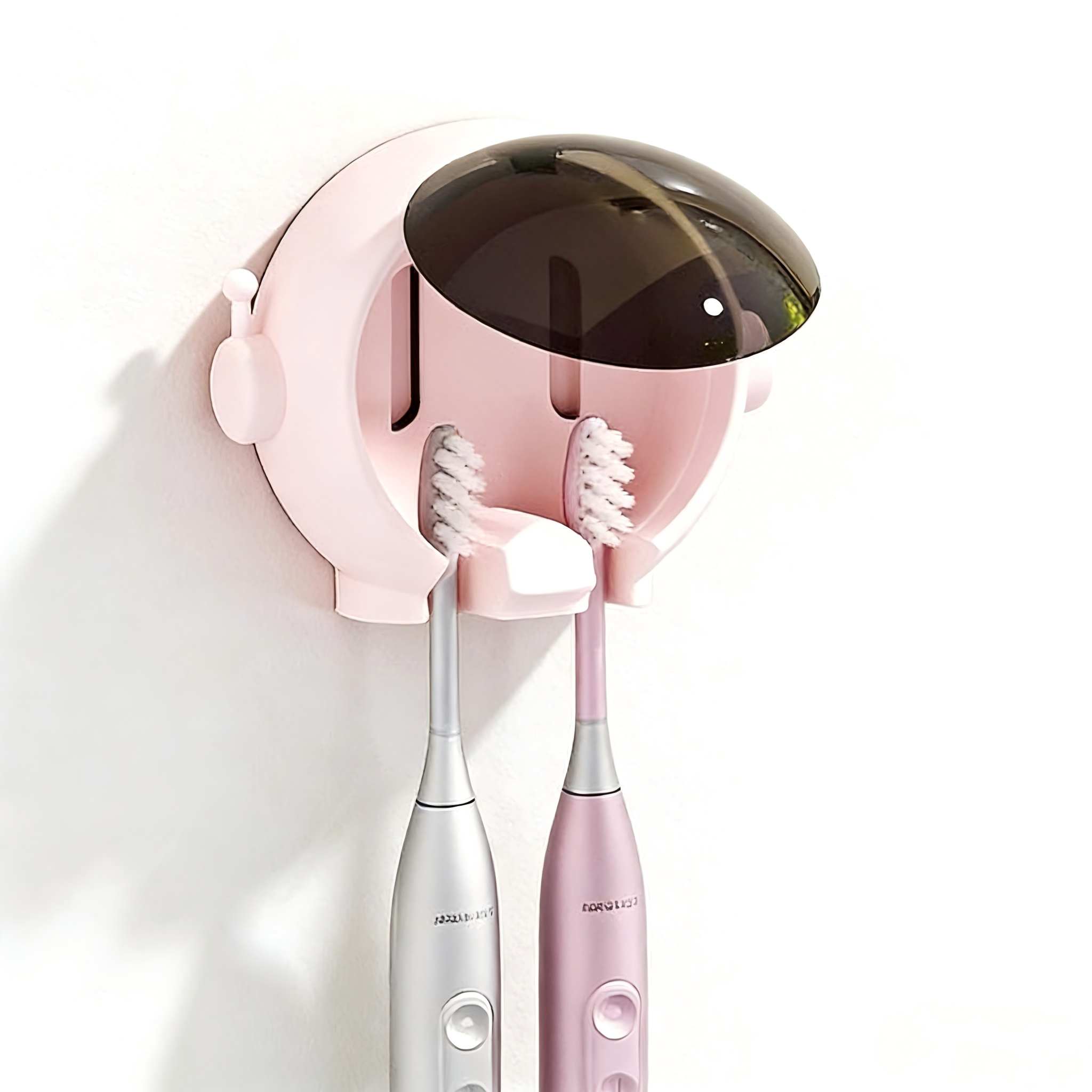 우주인 욕실 칫솔걸이 부착형, 1개, 분홍색 4,790원