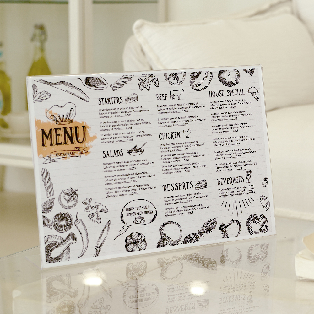 코멧 POP 꽂이 단면 A4 가로L형 4,390원