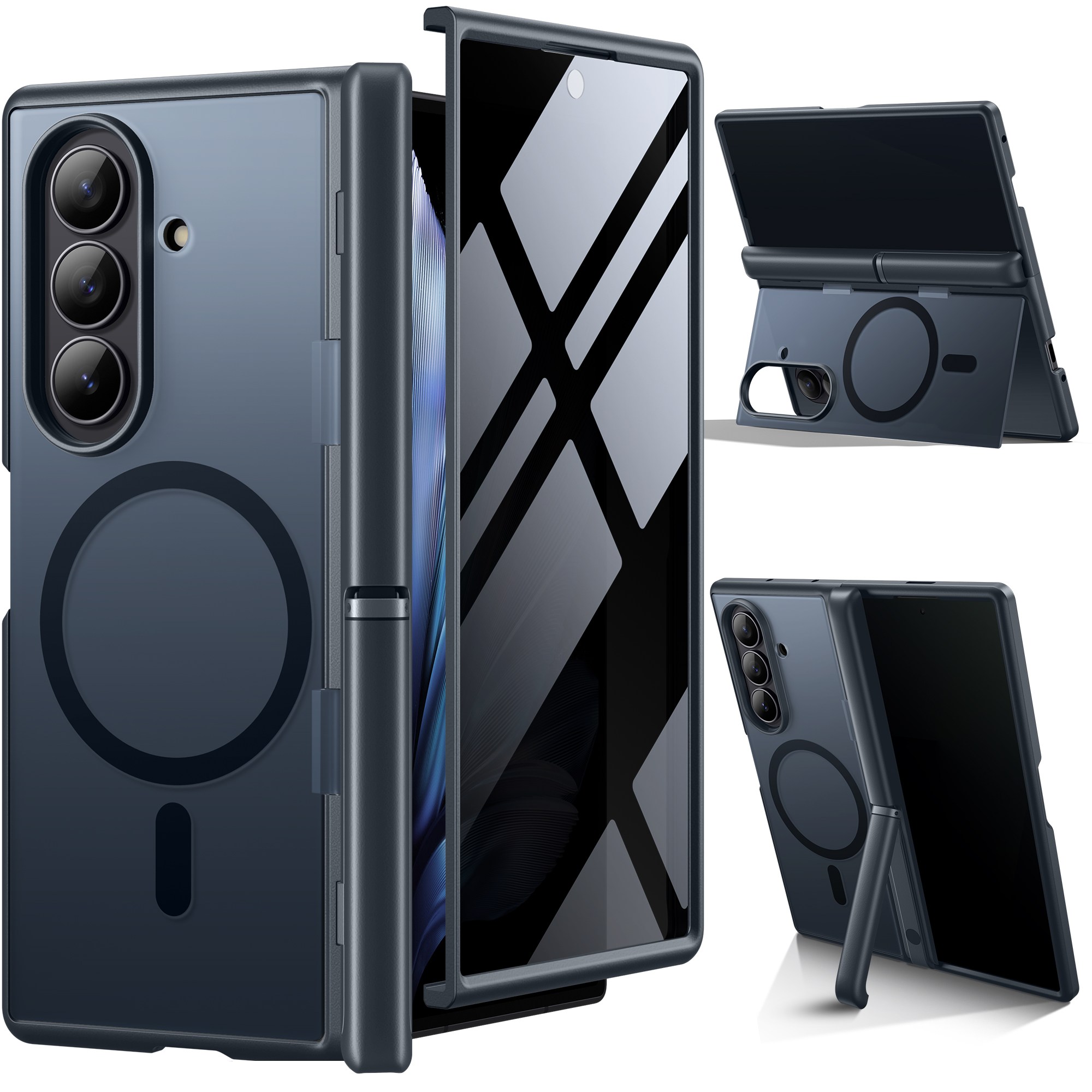 모보시 힌지 보호 마그네틱 킥스탠드 충격 방지 슬림 풀커버 휴대폰 케이스 125,000원