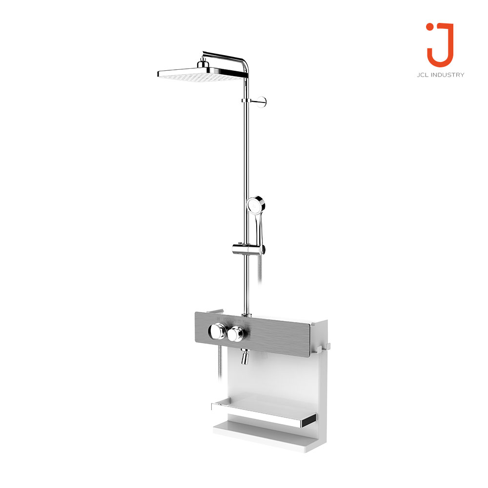 JCL 국산 레인 샤워 수전 J1-3000 럭셔리 + 선반 190,000원