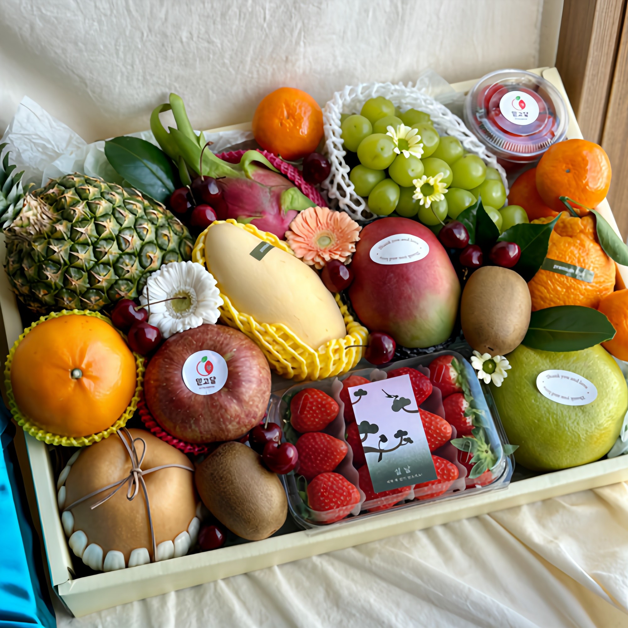 믿고달 혼합과일 선물세트 프리미엄(13~15종) + 보자기 과일 선물세트 이바지 음식 과일 첫인사 상견례 선물 예단 병문안 승진 출산 선물 과일바구니 117,000원