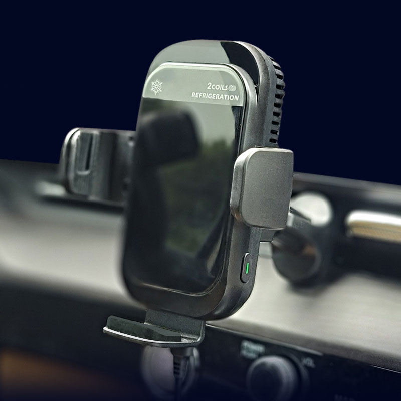 원올스 냉각쿨링 듀얼코일 차량용 휴대폰 고속 무선 충전기 거치대 42,500원
