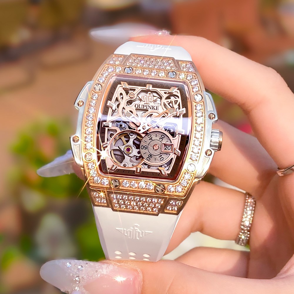 OUPINKE 여성시계 기계식 오토매틱 럭셔리 명품 워터프루프 야광 실리카겔 327,000원