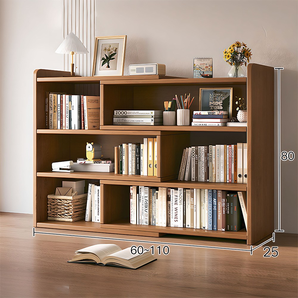 Anystar 다용도 길이 조절형 책장 수납책장 선반 대용량 정리함, 짙은 호두색, 3단 55,900원