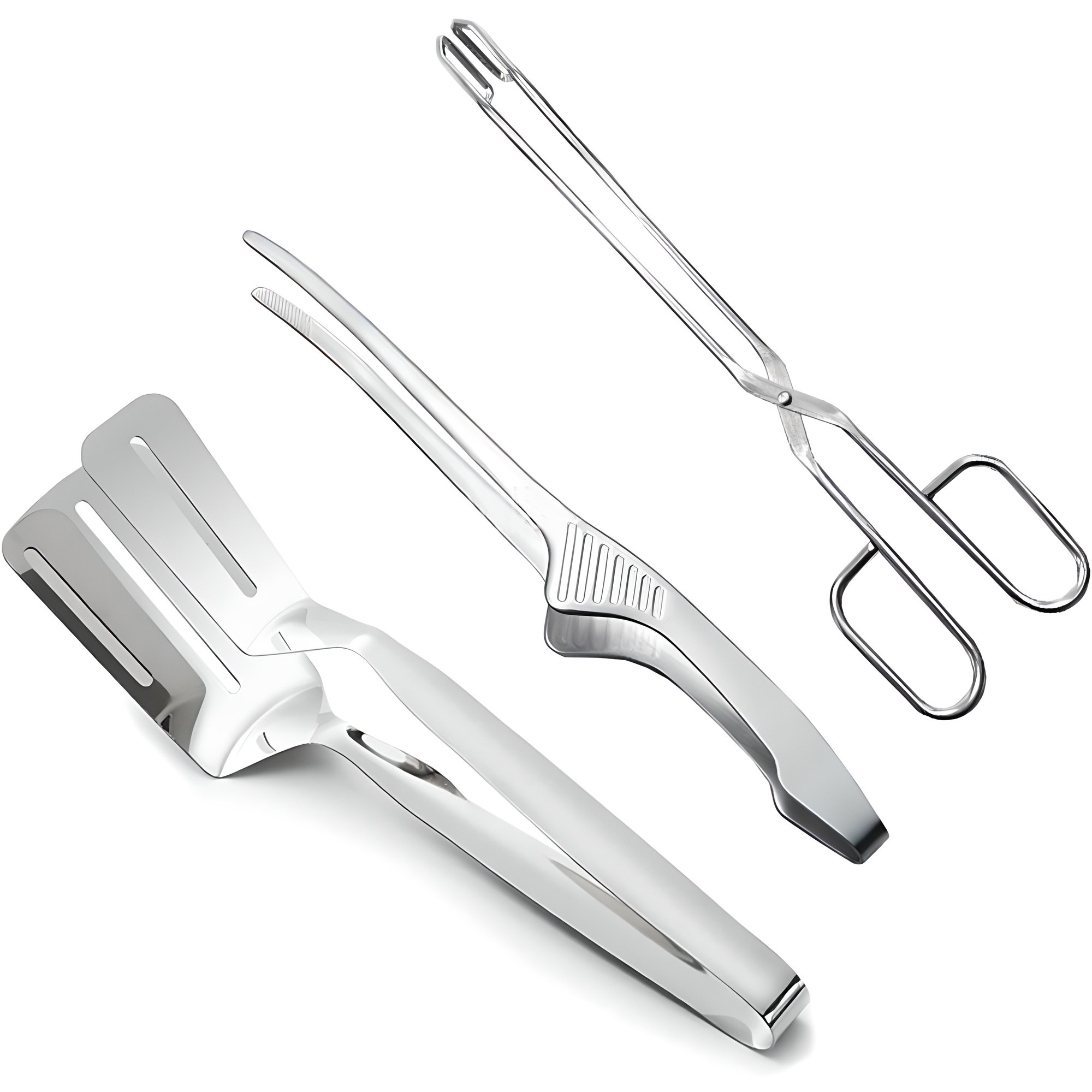 인블룸 스텐 가위형 집게 + 양면 뒤집개 + 핀셋 고기집게, 혼합색상, 1세트 9,700원