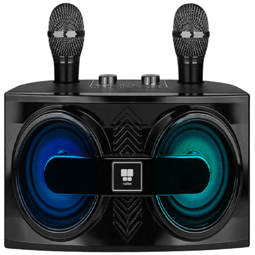 지디컴 가정용 휴대용 캠핑용 블루투스 노래방 기계 고출력 듀얼 마이크 GD-AMP30, 블랙 145,700원