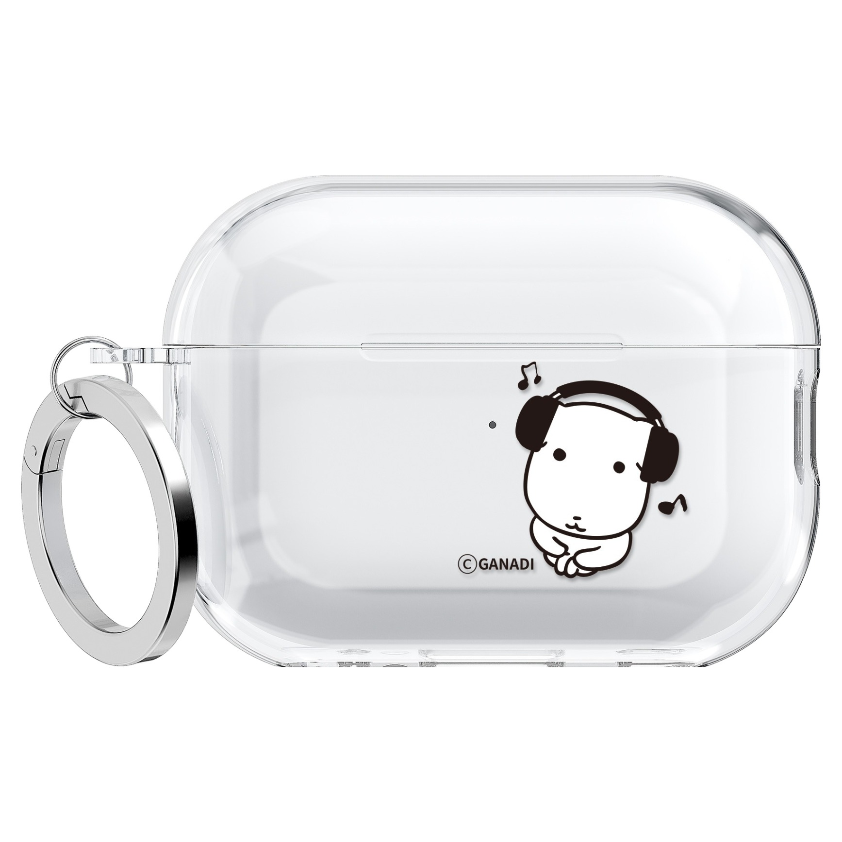 모란카노 가나디 뮤직 디자인 클리어 엣지 링 TWS 케이스, 두둠칫, 1개, 에어팟4 15,900원
