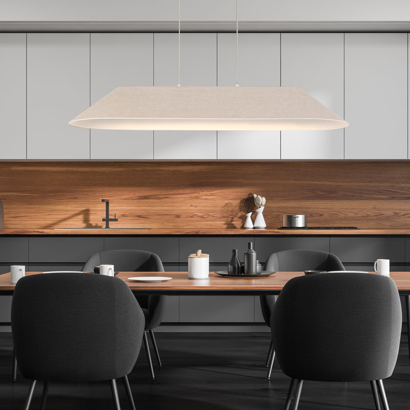 PABLO DS 케이드 대자 펜던트 식탁등 LED20W + 삼색변환 리모컨 플리커로우 세트, 베이지 501,930원