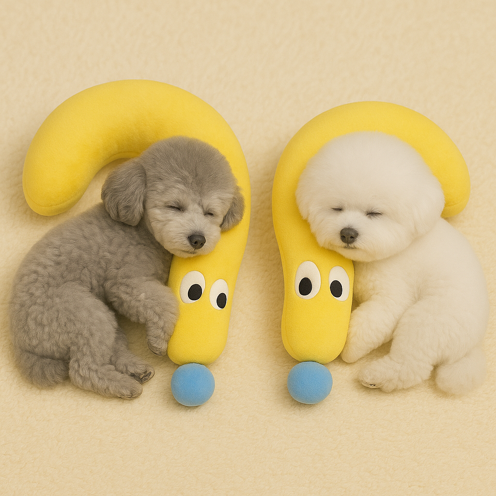 몽몽펫 강아지 고양이 구름 바디필로우 꿀잠 쿠션, 옐로우, 1개 12,500원