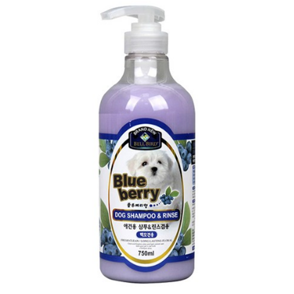 벨버드 애견용 샴푸 린스 겸용 블루베리향, 750ml, 1개입, 2개 15,000원