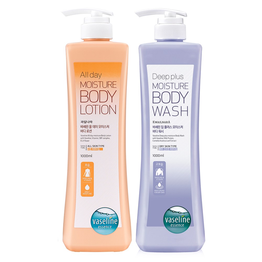 바세린 올데이 바디로션 1L+딥플러스 바디워시 1L, 1개 14,900원