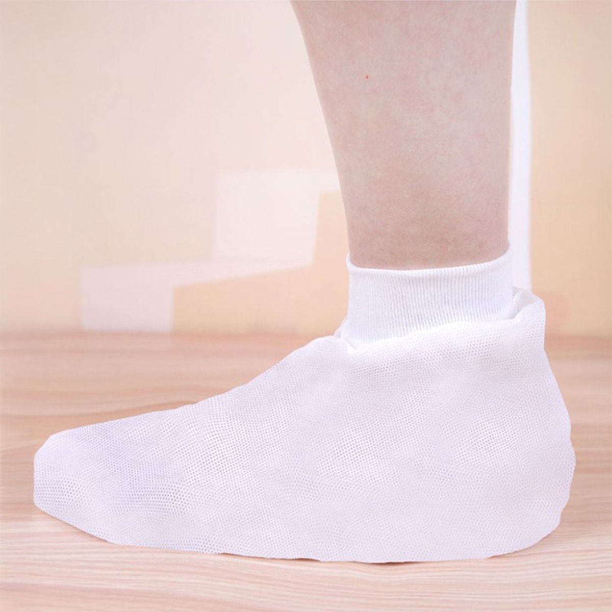 깔끔한 일회용 부직포 덧신 실내 양말커버 신축성 밴드 고급형 10매 9,800원