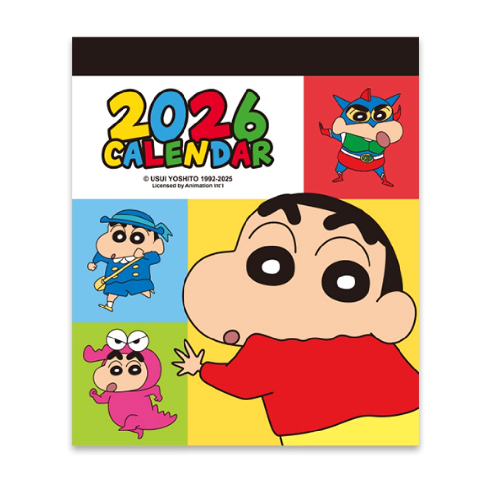 2026년 26년 짱구 달력 캐릭터 데스크 책상 달력 탁상용 캘린더 가로형 4,500원