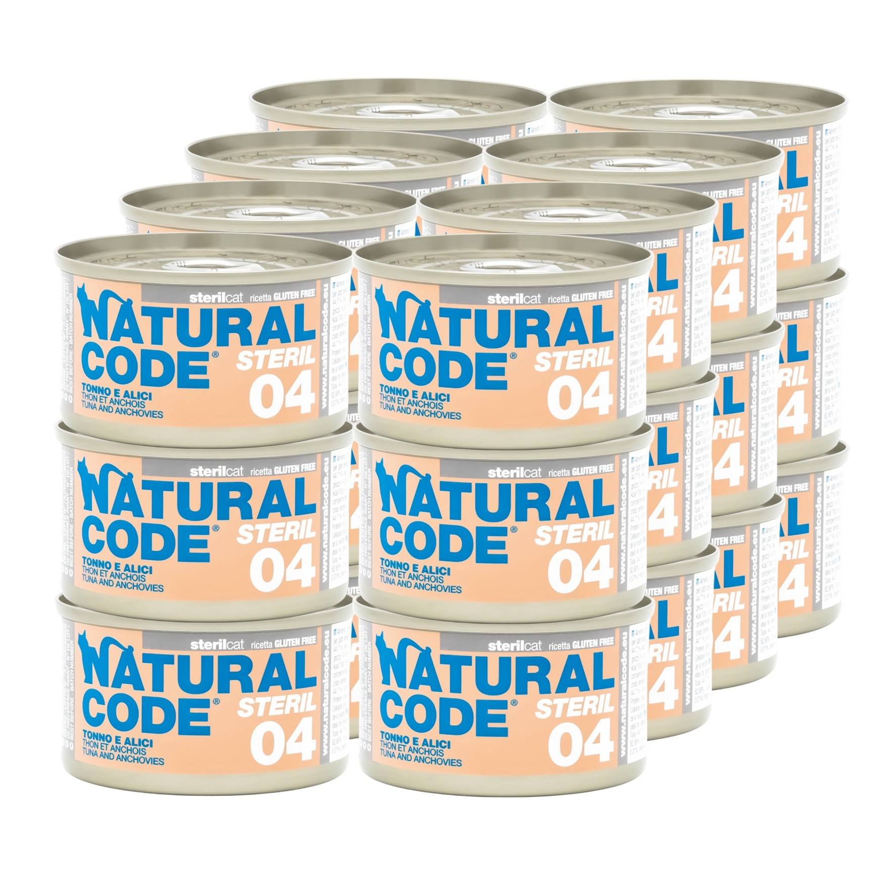 내추럴코드 이탈리아 고양이 캔 습식사료, 24개, 85g, 스테럴04 참치와 앤초비 64,800원