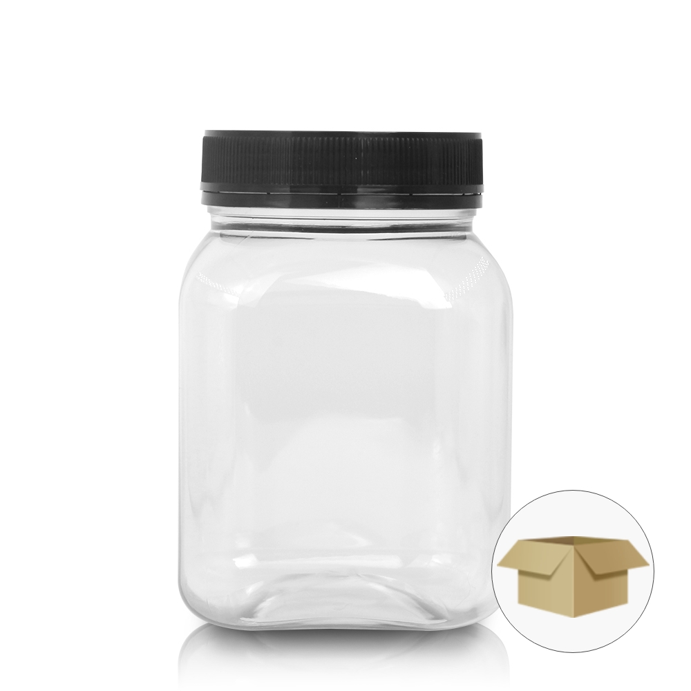 DBF1000 사각 투명 1000ml 1박스 75개 잡곡 보관 다용도 통 137,000원