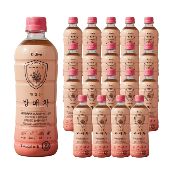 방패차 분홍이차 슈가컷팅레시피 PET 식후 혈당 케어 당뇨 음료 무당 돼지감자차 여주차 바나바잎 수국잎 건강차, 6개, 500ml 12,900원