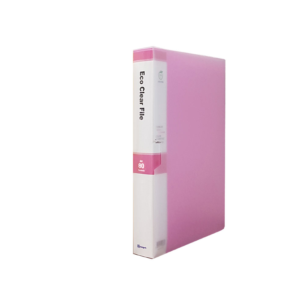 영오 클리어파일 A4, 1개, 분홍 4,000원