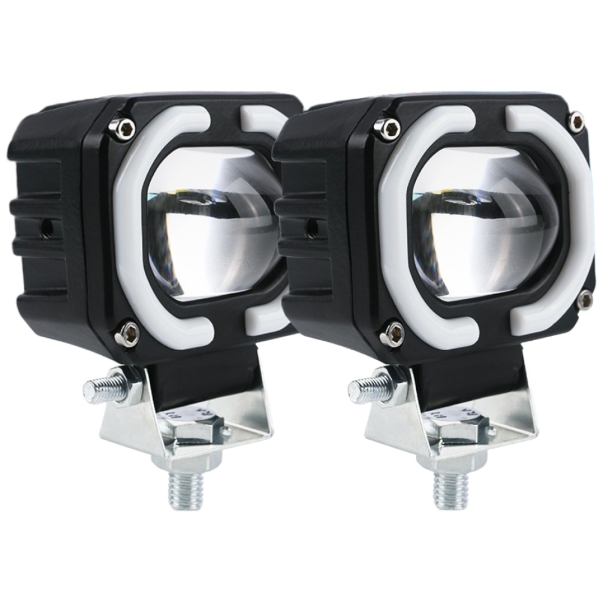 S6 이륜자동차 LED 안개등 블루 조리개 서치라이트/오토바이 조명/낚시등/지퍼 조명/지게차/트랙터/지게차/ 랭글러/사이드 조명/작업 조명/12V-24V 사용가능, 1세트, 1세트 23,800원