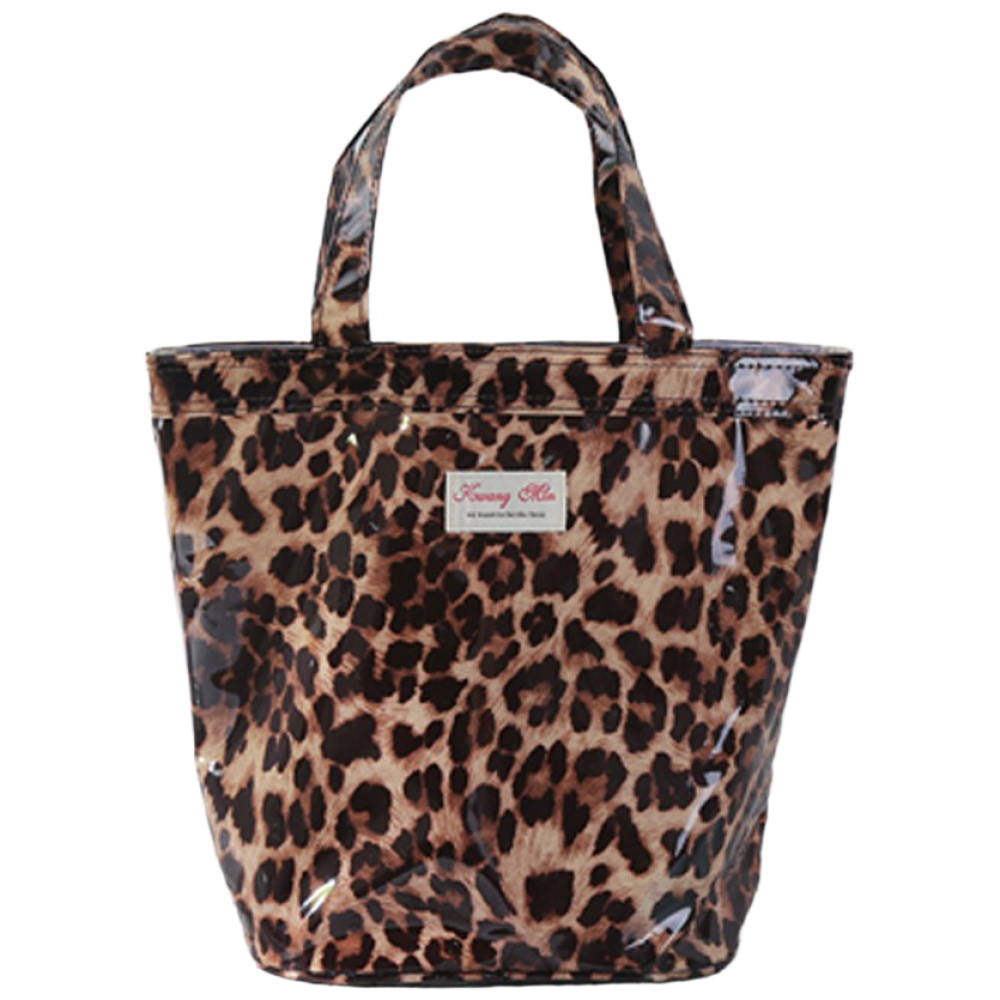 PVC 물 빠지는 불투명 메쉬 목욕가방, 호피 8,480원