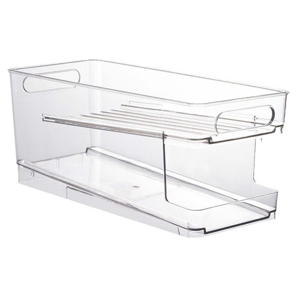 바른리빙 자동 냉장고 캔음료 음료수 정리 보관 트레이, 투명, 1개 12,880원