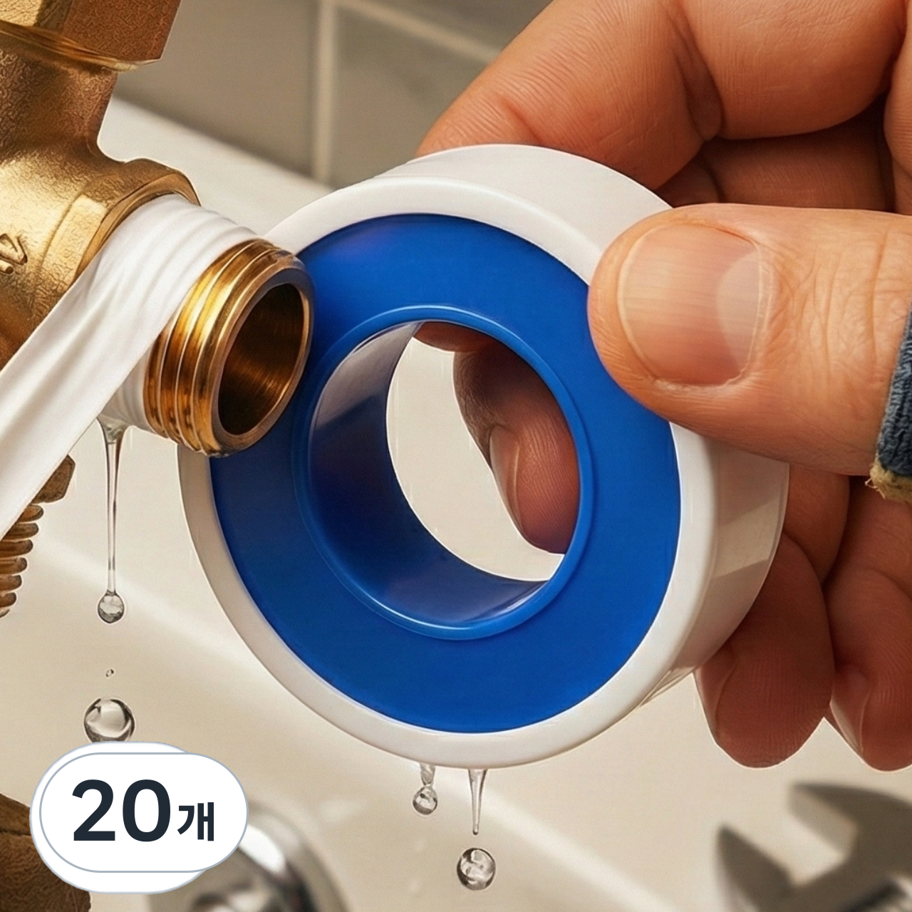 시그니처 테프론 테이프 12MM X 10미터 내열성 고밀도, 20개 11,760원