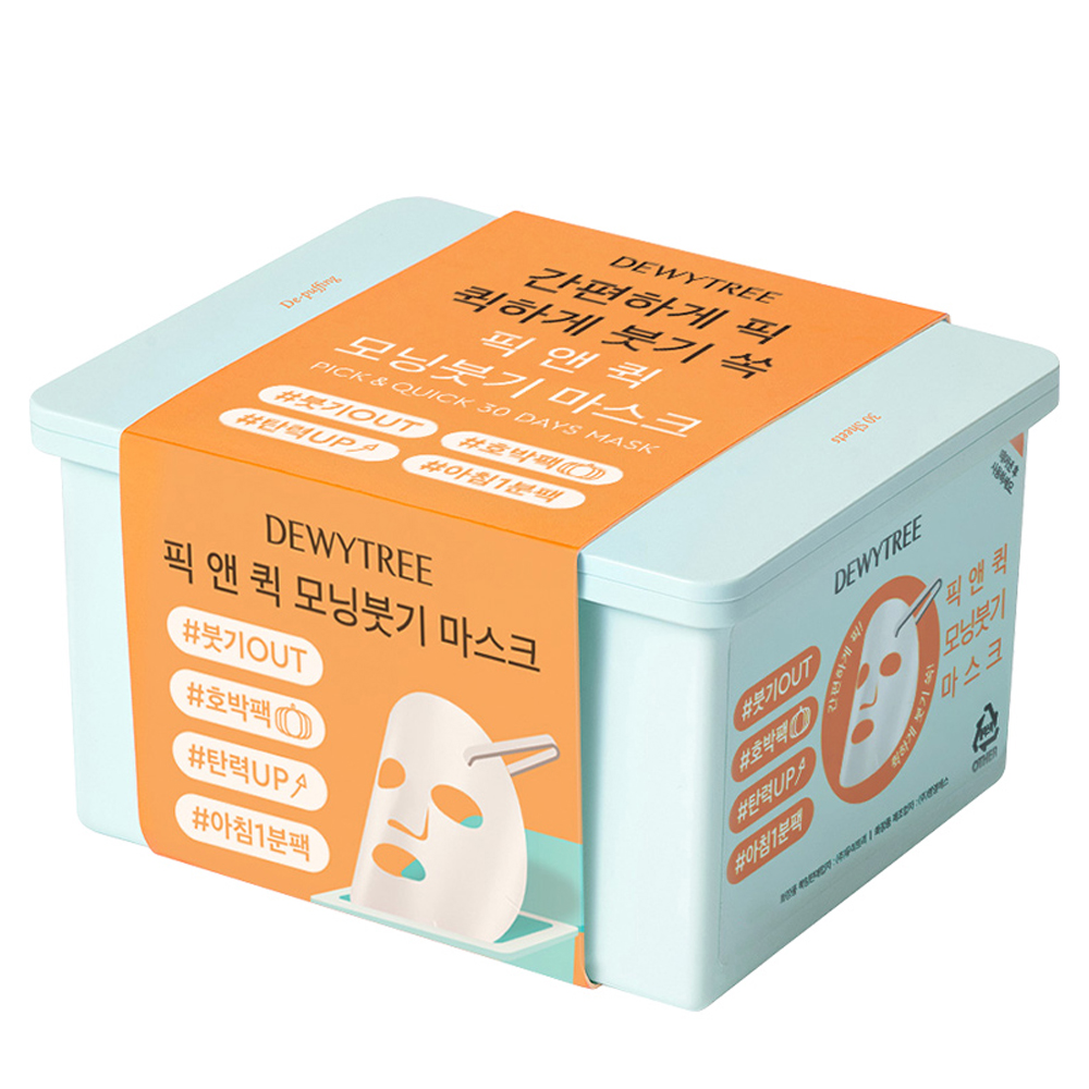 듀이트리 픽앤퀵 뽑아쓰는 마스크 모닝붓기, 30개입, 1개 13,800원