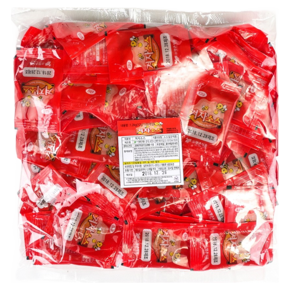 일회용겨자소스 12g BOX 500개, 1.2kg, 500개 39,500원