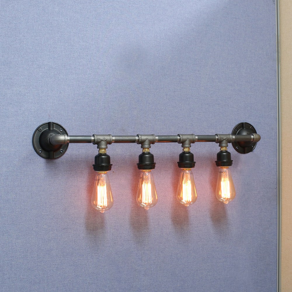 미도라이팅 수도파이프벽등 루이스4등벽등 흑관 벽등 빈티지벽등 인더스트리얼조명 187,300원