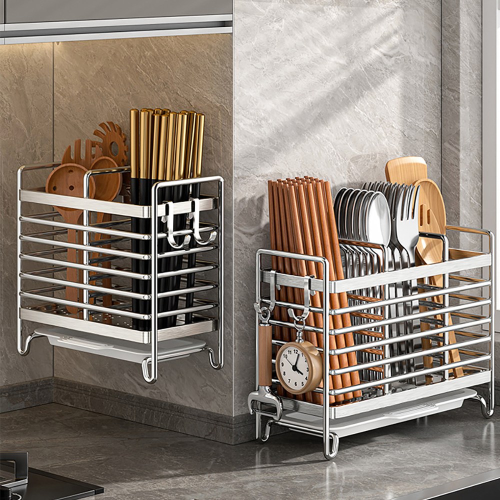 Shipshape 주방 물빠짐 스테인레 수저통 3구 수저정리함 수저꽂이 9,990원