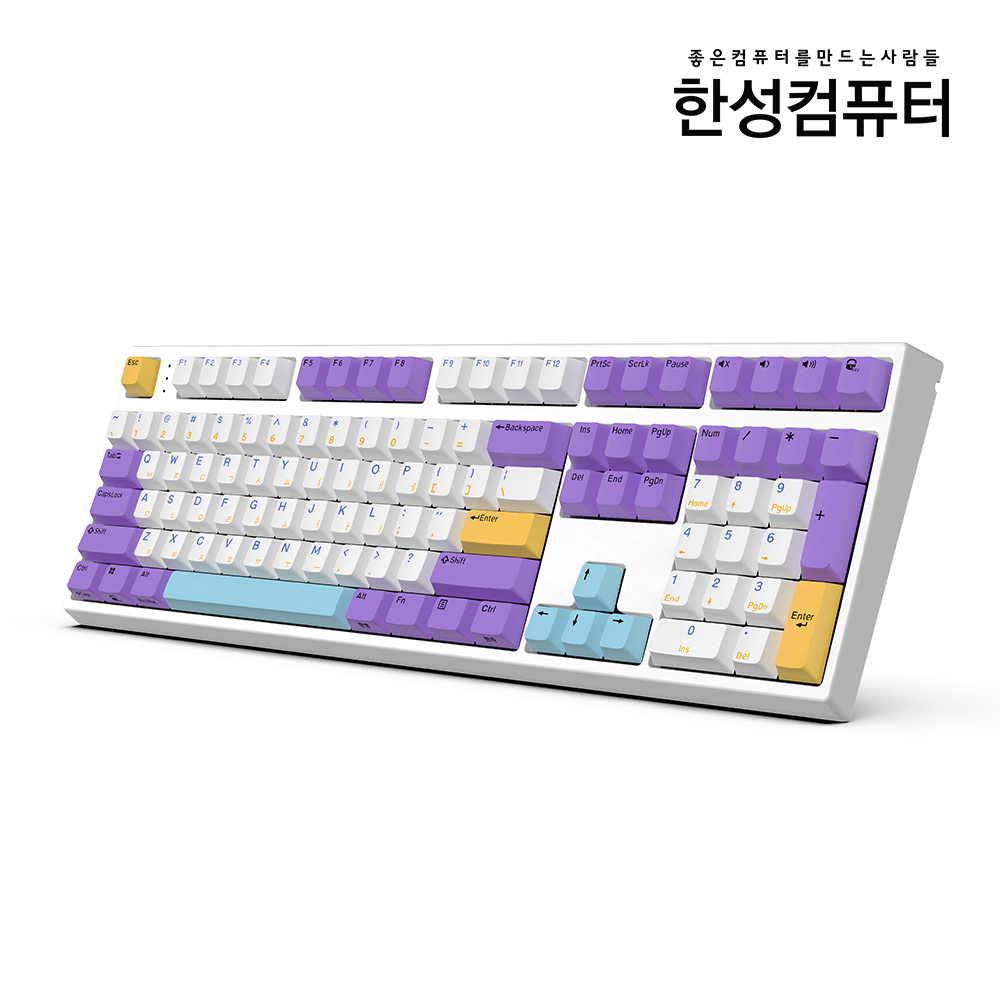 한성컴퓨터 GK787SE OfficeMaster 기계식 키보드 토독 (블루베리 스무디, 35g) 77,000원