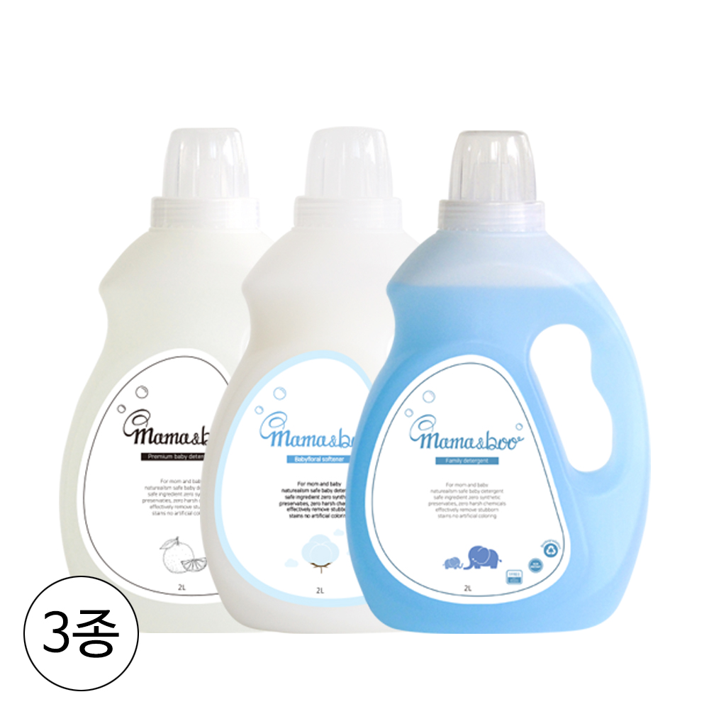 마마앤부 프리미엄 아기세제 + 온가족 세제 + 베이비플로랄유연제 3종, 1개 34,800원