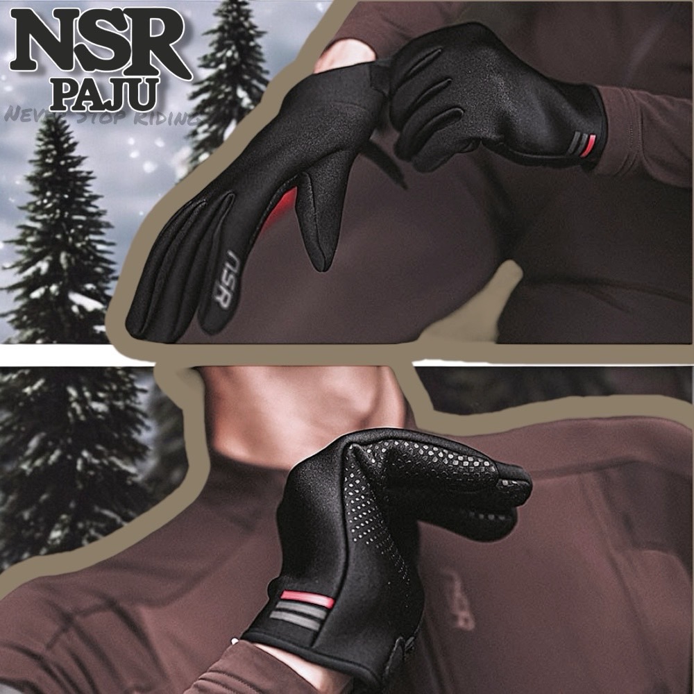 NSR 클럽 윈드프루프 네오프렌 글러브 라이딩 겨울 방한 방풍 보온 미끄럼방지패드 긴장갑, 1세트, 블랙/블랙 59,000원