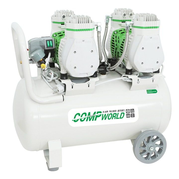저소음 무오일 엑스에어 X-AIR 콤프레샤 4마력급 50리터 COMPWORLD 콤프월드 OFSX-2H50, 1 655,000원