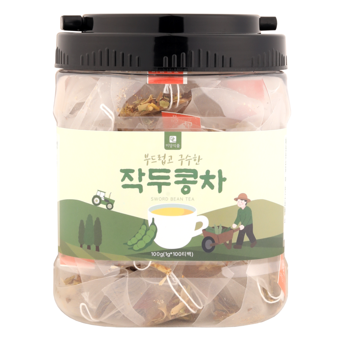 [식물유래 안심 생분해필터] 미담식품 작두콩차 삼각티백, 1개, 100개입, 1g 25,900원