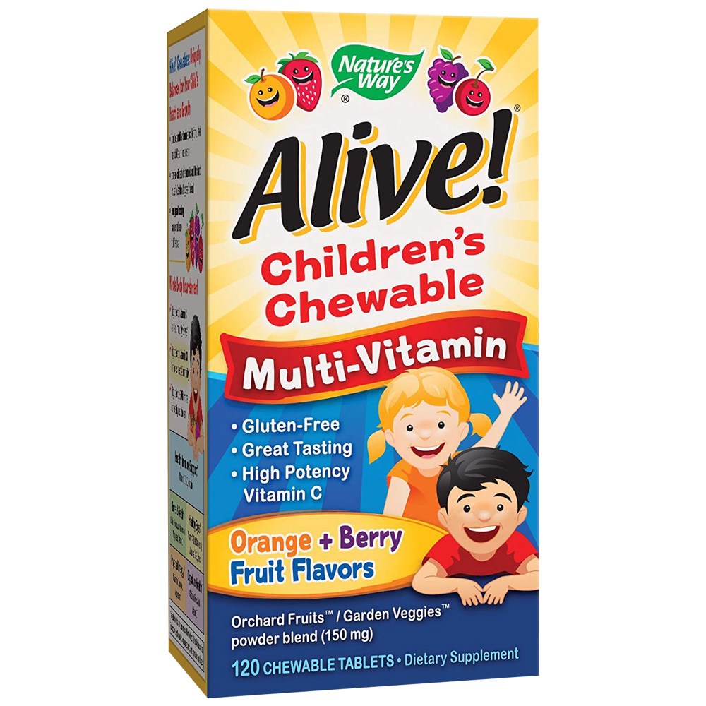 네이쳐스웨이 얼라이브! 멀티 비타민 오렌지 베리 프루트 츄어블 타블렛, 1개, 120정 21,990원