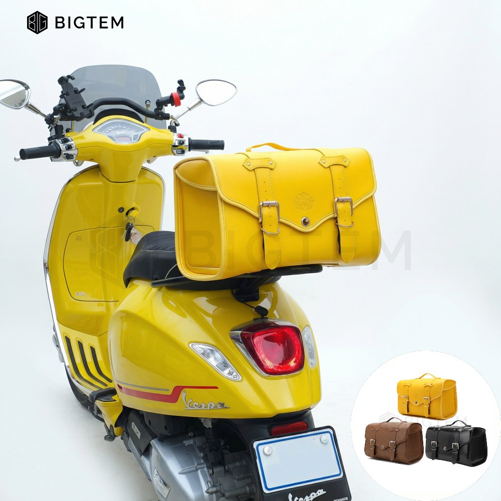 빅템 클래식 가죽 탑박스 리어백 슈퍼커브 오토바이 베스파 빈티지 사이드백 바구니 바스켓 76,800원