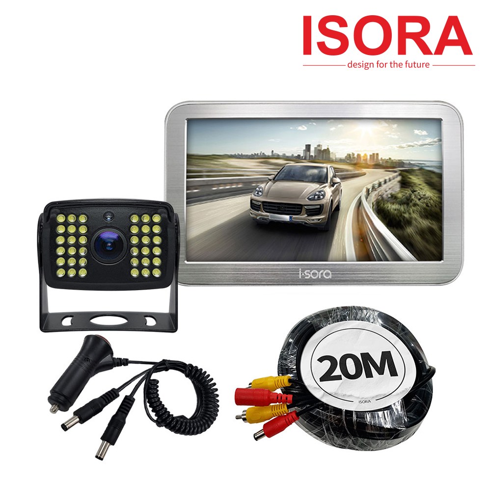 아이소라 야간컬러 화물차 후방카메라 AHD 모니터 세트 123만화소 와이드 미니 164,800원