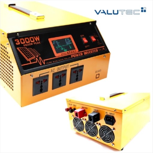 벨류텍 태양광 UPS 다용도 멀티 인버터 12V 2000W 3000W AC/DC사용 충전, 1개 475,600원