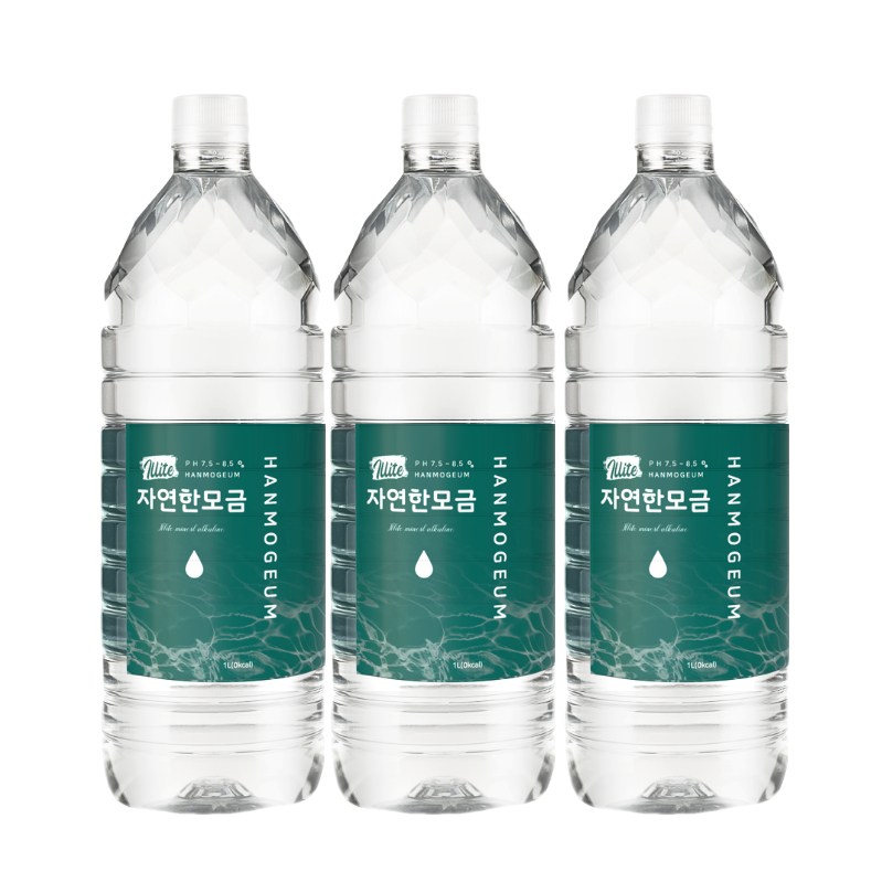 일라이트한모금 물애담 미네랄워터 알칼리수 자연한모금, 1L, 9개 15,000원