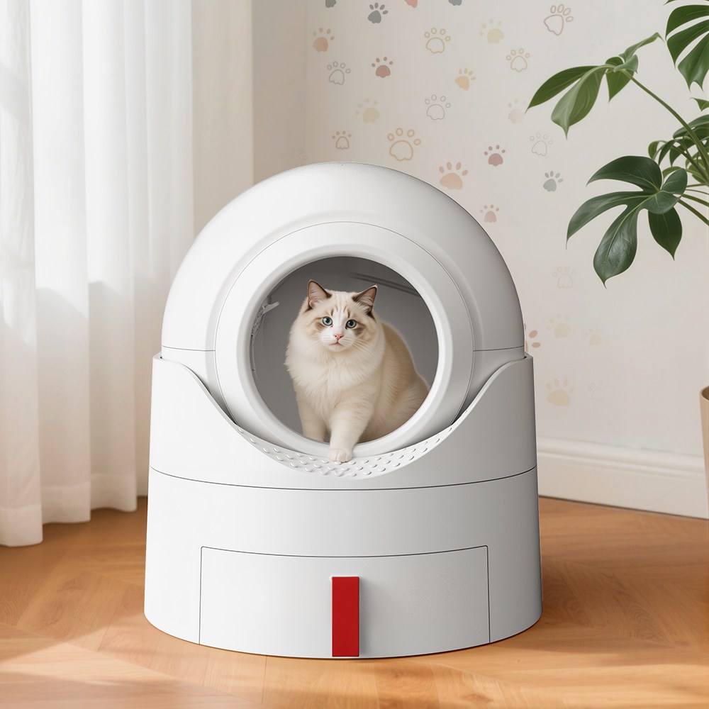 Zaxnouvi 고양이 화장실 반자동 롤러 배변 대형 화장실(고양이 모래삽과 모래갈이 배변봉투 포함) 94,000원