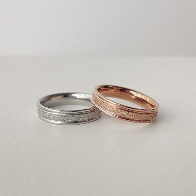 띵니 써지컬스틸 샌드 반지 커플 우정 각인반지 커플반지 커플링 각인커플링 각인커플반지 9,500원