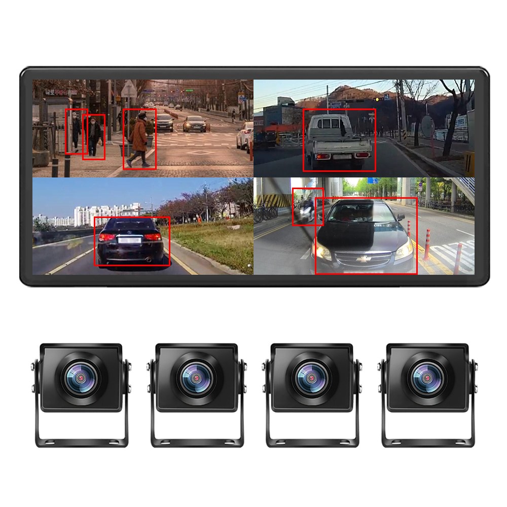 메모리카드 포함 10.36인치 4k 와이드 4채널 블랙박스 화물차용 후방카메라 풀세트 X4, set, 128GB 199,500원